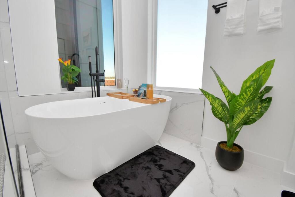 Blisshaven Luxe & Spacious In Downtown With Soaking Tub ,rooftop And Free Parking Villa *