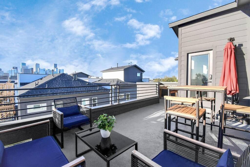 Villa Blisshaven Luxe & Spacious In Downtown With Soaking Tub ,rooftop And Free Parking Houston